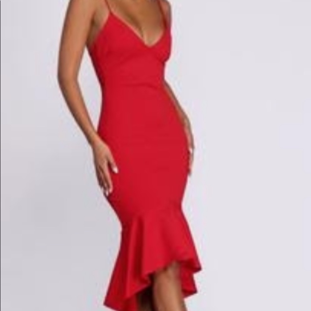 Newly bought red mid dress. never worn
